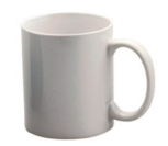 Taza cerámica blanca